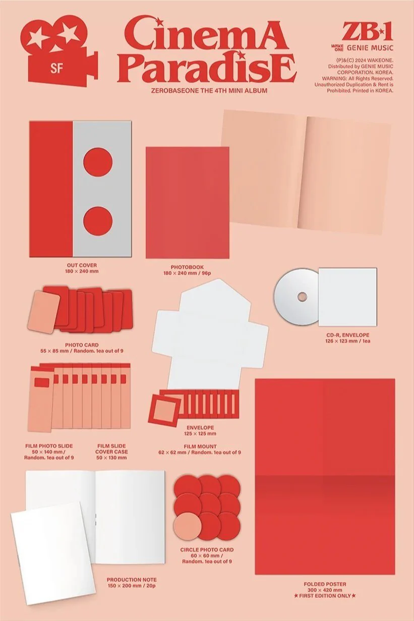 ZEROBASEONE - 4th Mini Album [CINEMA PARADISE] (ROMANCE Ver. / SF Ver.) - Image 6